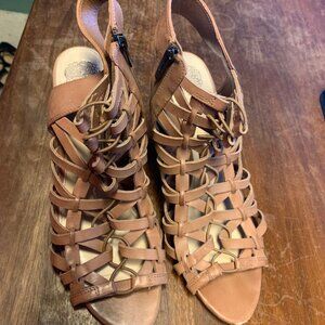 Shoes Vince Camuto Womens Size 11 M Brown 3.5inch Heels Mesh